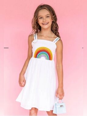 Like new! LOLA + THE BOYS crystal rainbow sundress. Size 2.